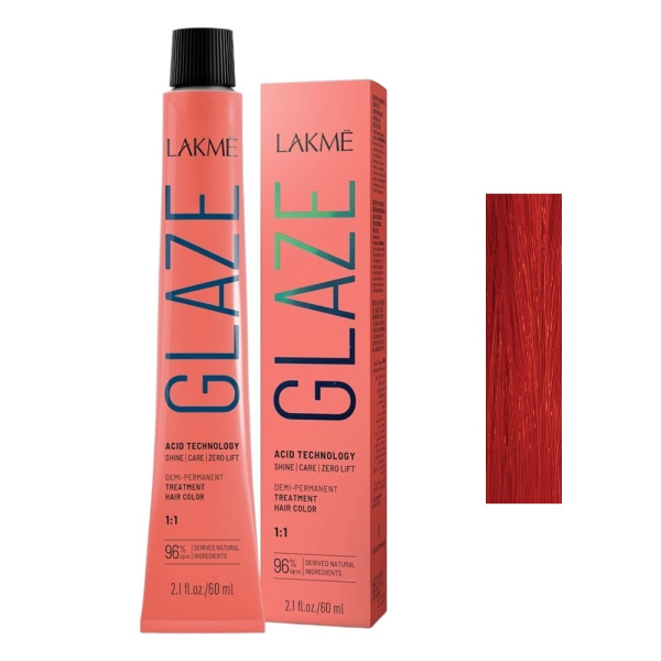 Краситель полуперманентный Lakme Glaze оттенок коралловый, 60 мл