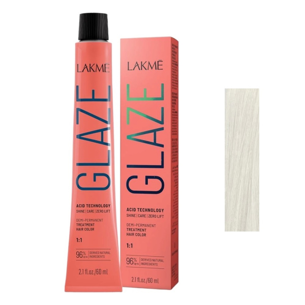 Краситель полуперманентный Lakme Glaze оттенок чистый, 60 мл