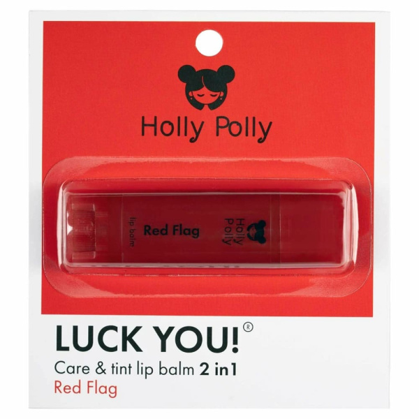 Holly Polly LUCK YOU Оттеночный бальзам для губ Red Flag, 4,9 г
