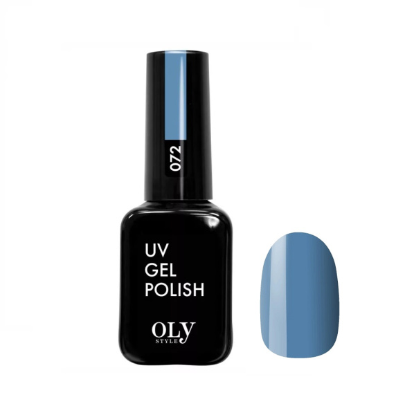 Гель-лак для ногтей Oly Style т. 072 серо-синий, 10 мл