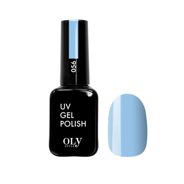 Гель-лак для ногтей Oly Style т. 056 нежный васильковый, 10 мл