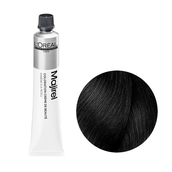 Стойкая крем-краска для волос Loreal Majirel 3 темный шатен, 50 мл Стойкая крем-краска для волос Loreal Majirel 3 темный шатен, 50 мл