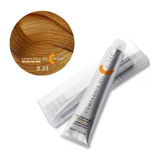 Крем-краска Del Colore 8/33 светло-русый золотой интенсивный, 100 мл