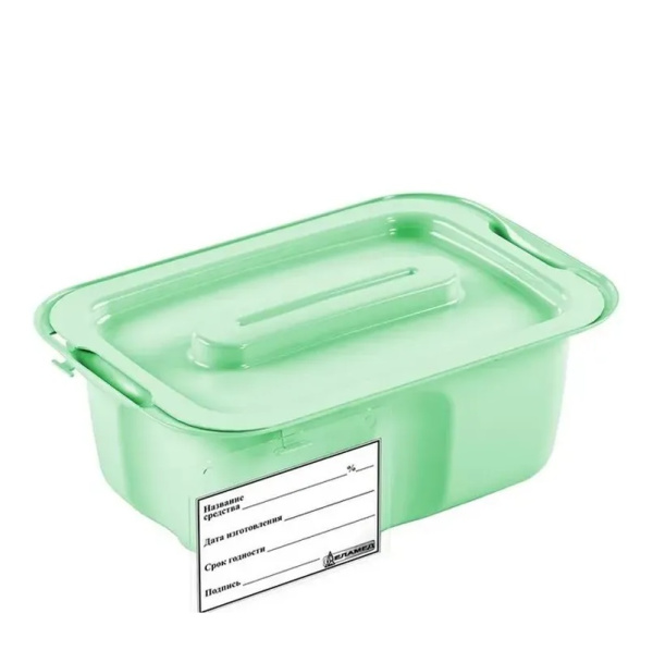 Емкость-контейнер для дезинфекции ЕДПО - 1 литр, салатовый