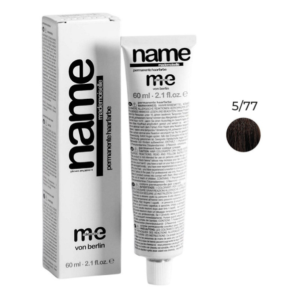 Краситель MeMademoiselle Me Name 5/77 светлый коричневый коричневый усиленный, 60 мл Краситель MeMademoiselle Me Name 5/77 светлый коричневый коричневый усиленный, 60 мл