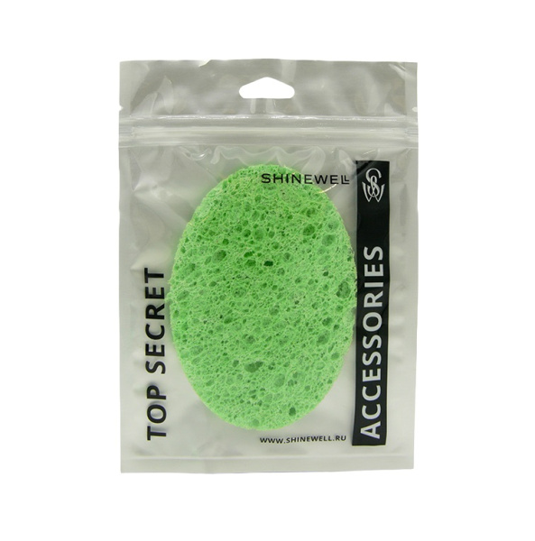 Спонж для умывания овальный (105х73х8 мм)