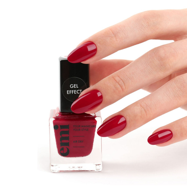 Лак ультрастойкий EM.I Gel Effect №030 безупречный красный, 9 мл