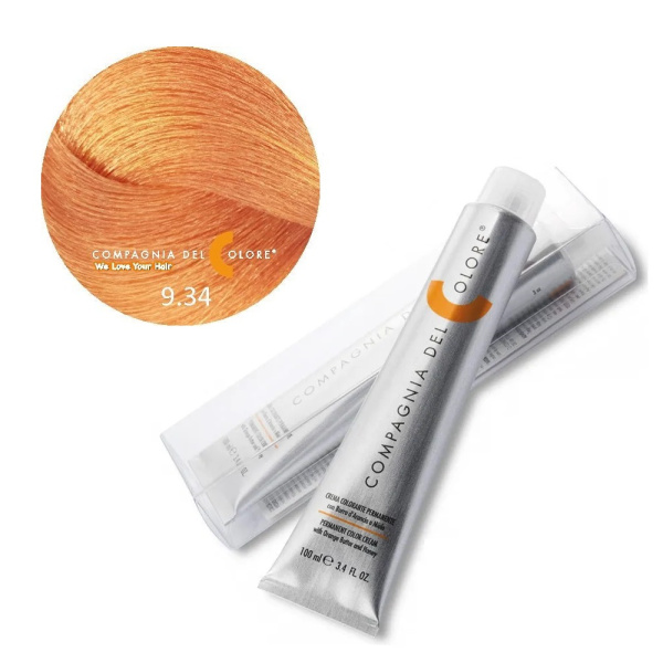 Крем-краска Del Colore 9/34 медный блондин золотистый, 100 мл