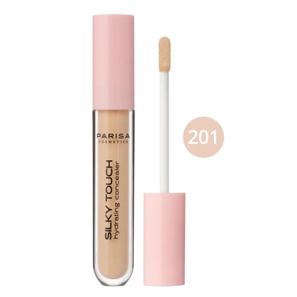 Увлажняющий консилер для кожи вокруг глаз PARISA Silky Touch т.201, 4 мл