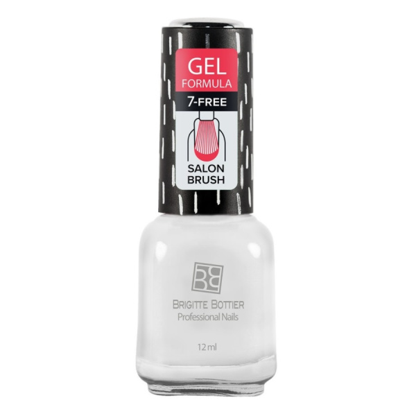 Лак для ногтей Brigitte Bottier Gel Formula, т. 13 белый, 12 мл