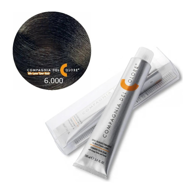 Крем-краска Del Colore 6/000 интенсивный натуральный средне-русый экстра, 100 мл
