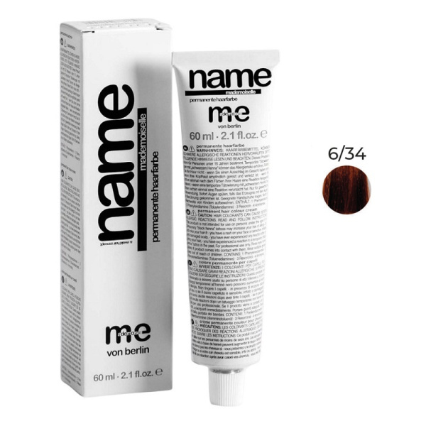 Краситель MeMademoiselle Me Name 6/34 темный блондин золотисто-медный, 60 мл