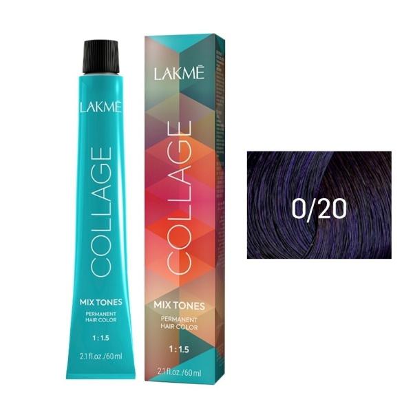 Микстон Lakme Collage Mix 0/20 фиолетовый, 60 мл
