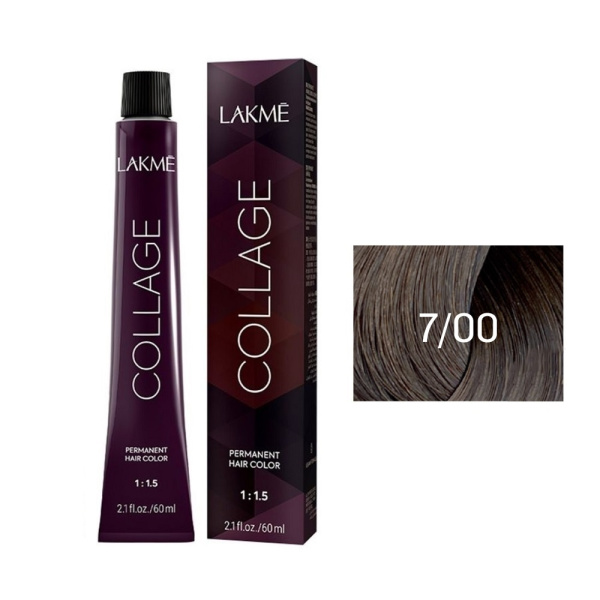 Крем-краска Lakme Collage 7/00 средний блондин, 60 мл Крем-краска Lakme Collage 7/00 средний блондин, 60 мл