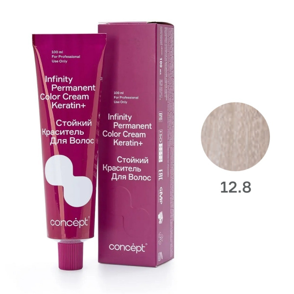 Краситель Concept Infinity 12.8 экстра светлый блондин жемчужный, 100 мл