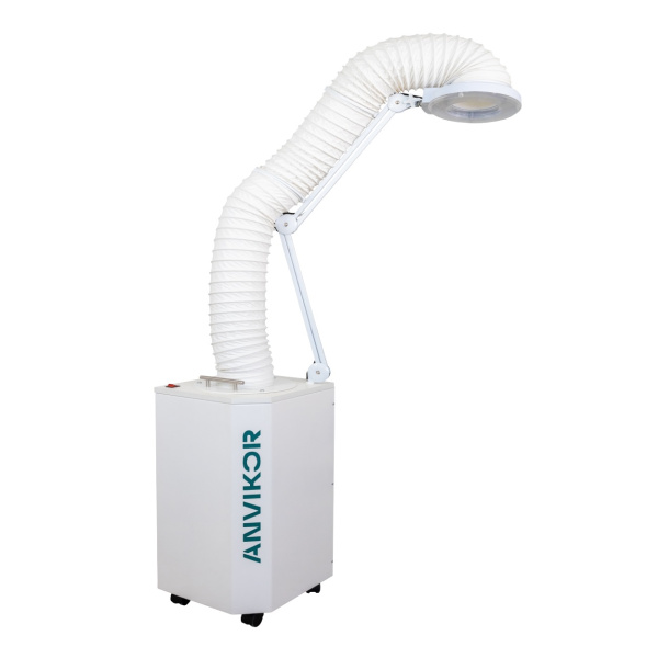 Вытяжка для маникюра и педикюра Anvikor Duo со встроенным обеззараживателем