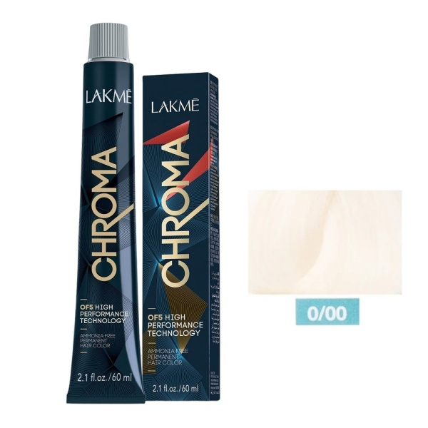 Крем-краска Lakme Chroma 0/00 осветляющий, 60 мл