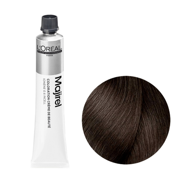 Стойкая крем-краска для волос Loreal Majirel 5 светлый шатен, 50 мл Стойкая крем-краска для волос Loreal Majirel 5 светлый шатен, 50 мл