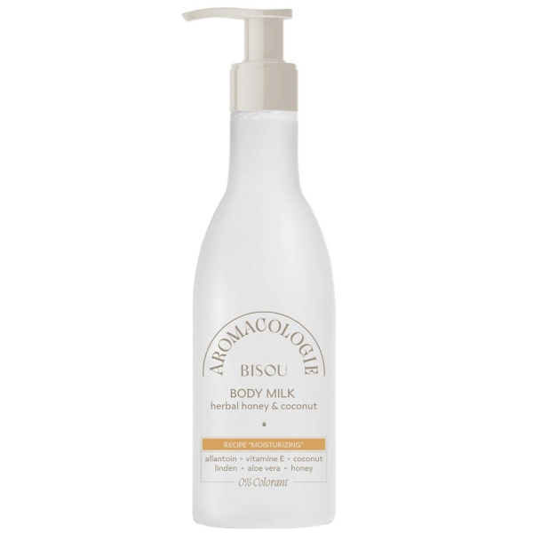 Молочко для тела "Увлажняющее" разнотравный мёд и кокос Bisou, 300 мл