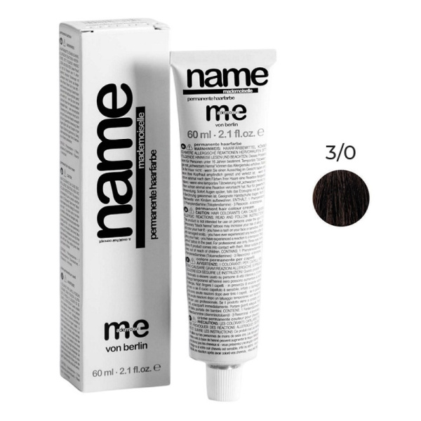 Краситель MeMademoiselle Me Name 3/0 темный коричневый, 60 мл