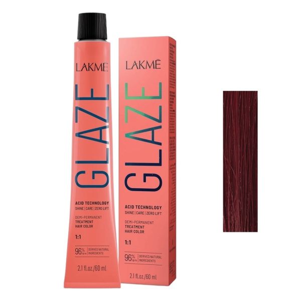 Краситель полуперманентный Lakme Glaze 6/92 вишневый, 60 мл