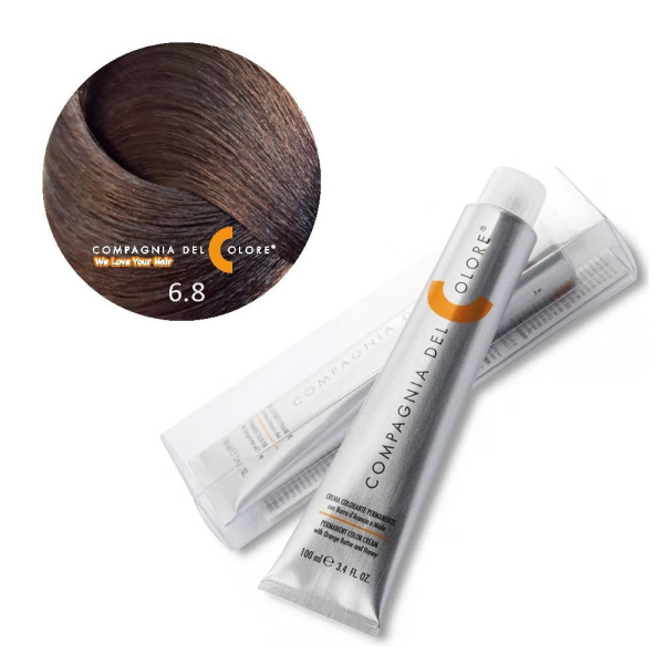 Крем-краска Del Colore 6/8 тёмно-русый карамельный, 100 мл