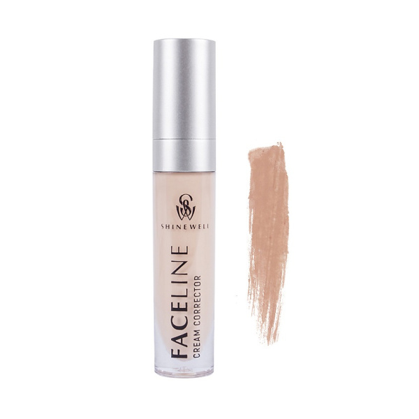 Корректор кремовый для лица Shinewell, т. 02 светло-бежевый, 9 г
