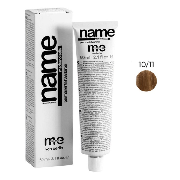 Краситель MeMademoiselle Me Name 10/11 ультрасветлый блондин пепельный усиленный, 60 мл Краситель MeMademoiselle Me Name 10/11 ультрасветлый блондин пепельный усиленный, 60 мл