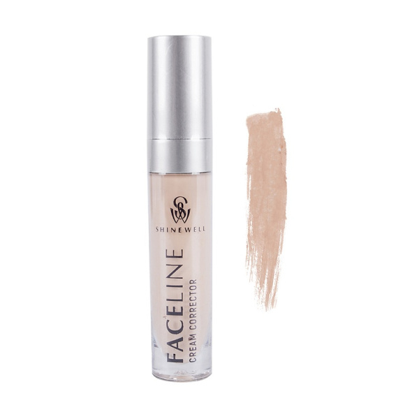 Корректор кремовый для лица Shinewell, т. 01 слоновая кость, 9 г