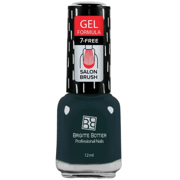 Лак для ногтей Brigitte Bottier Gel Formula, т. 90 густая зелень, 12 мл