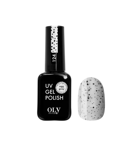 Гель-лак для ногтей Oly Style т. 124 egg gray, 10 мл