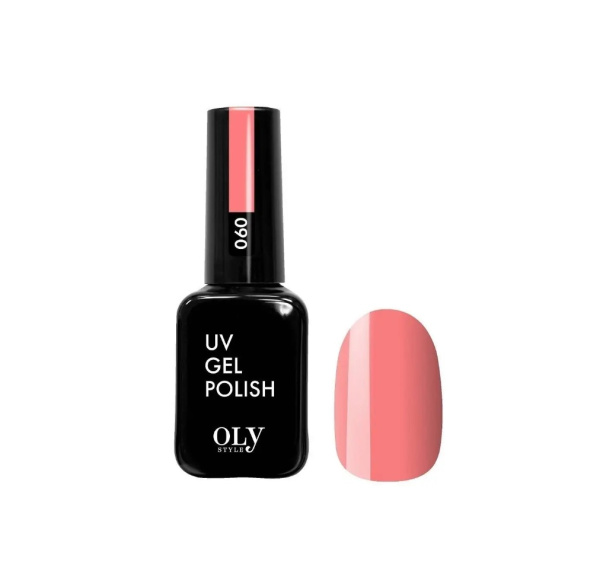 Гель-лак для ногтей Oly Style т. 060 кораллово-розовый неон, 10 мл