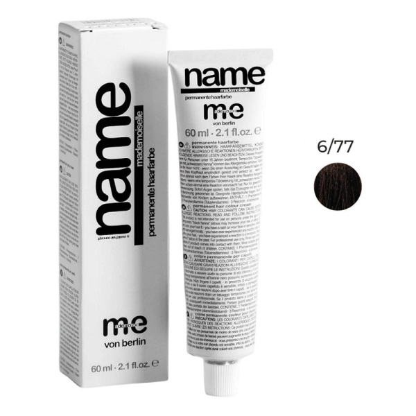 Краситель MeMademoiselle Me Name 6/77 темный блондин коричневый усиленный, 60 мл