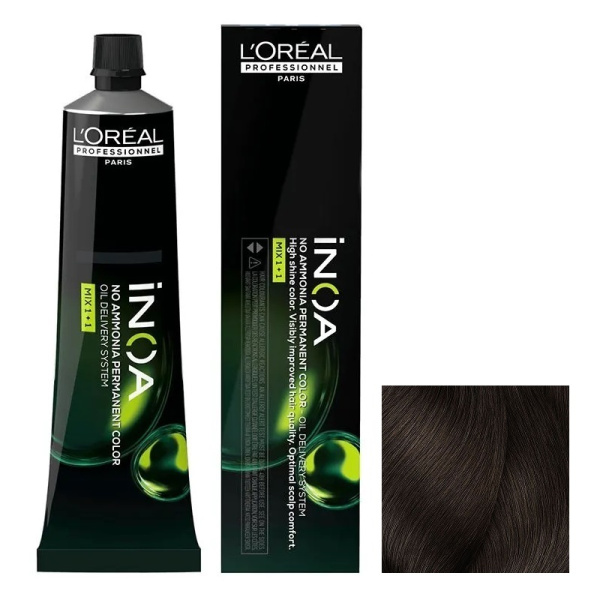 Краситель L’Oreal Professionnel INOA 5.35 светлый шатен золотистый махагоновый, 60 г