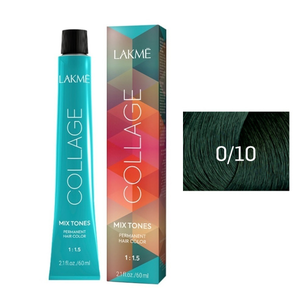 Микстон Lakme Collage Mix 0/10 зеленый, 60 мл