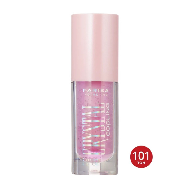 Увлажняющее масло для губ PARISA Crystal Cooling с эффектом охлаждения, т.101