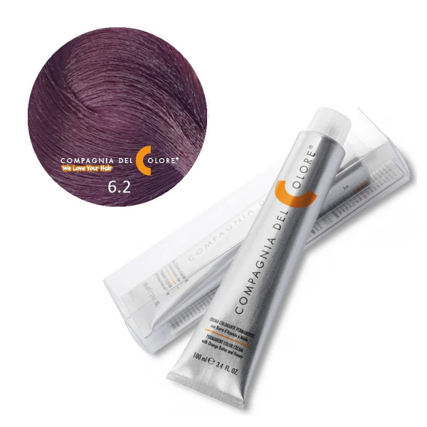 Крем-краска Del Colore 6/2 тёмно-русый фиолетовый, 100 мл