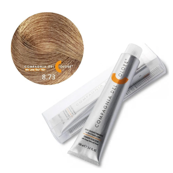 Крем-краска Del Colore 8/73 орех светло-русый, 100 мл