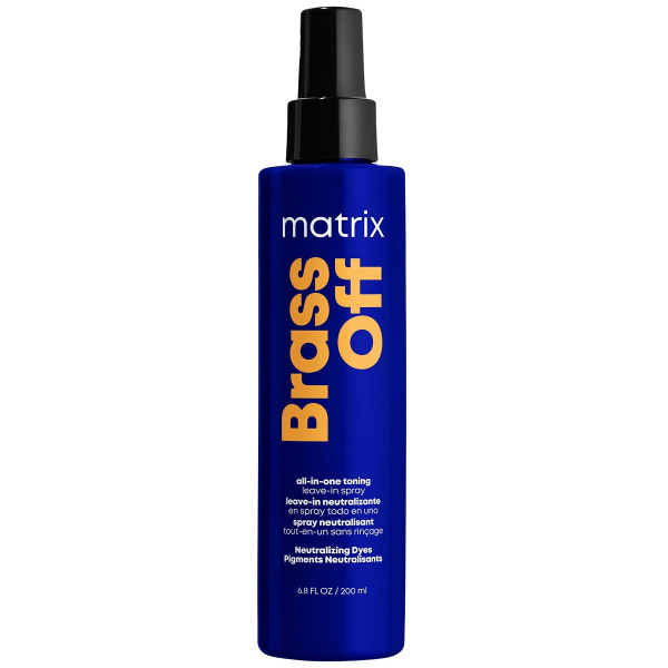 Спрей многофункциональный 10 в 1 Matrix Total Results Brass Off для холодного блонда, 200 мл