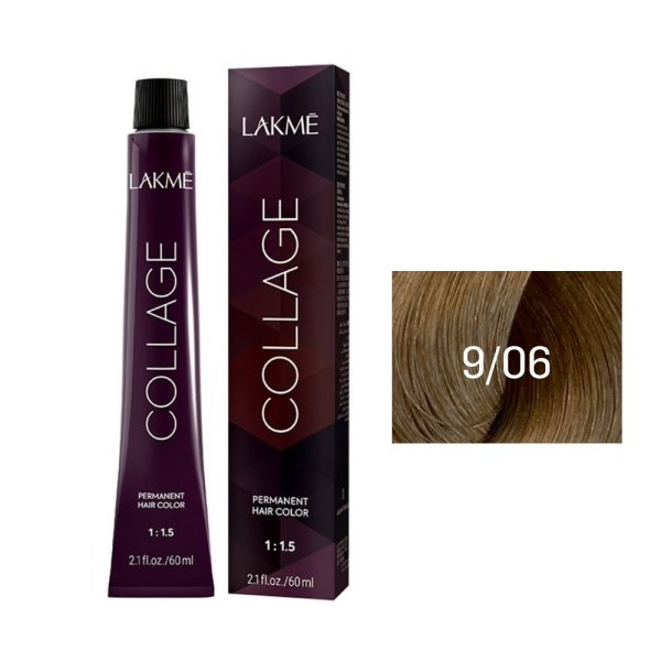 Крем-краска Lakme Collage 9/06 очень светлый блондин теплый, 60 мл