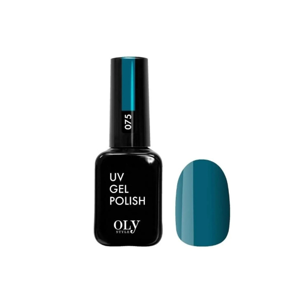 Гель-лак для ногтей Oly Style т. 075 темно-бирюзовый, 10 мл