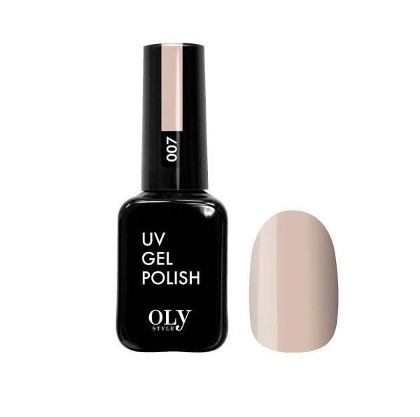 Гель-лак для ногтей Oly Style т. 007 персиково-бежевый, 10 мл
