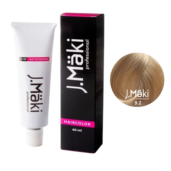 Краситель J.Maki 9.2 жемчужный блондин, 60 мл Краситель J.Maki 9.2 жемчужный блондин, 60 мл