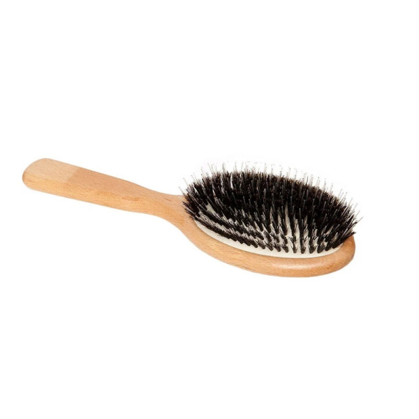 Hairshop Щетка для нарощенных волос 21 см натуральная щетина/бук Soft