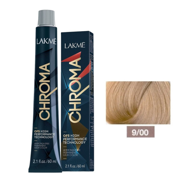Крем-краска Lakme Chroma 9/00 светлый блондин, 60 мл