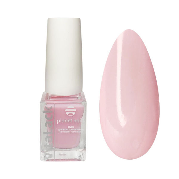 Лак для восстановления ногтевой пластины Planet Nails VitaLack, розовый 03, 10 мл
