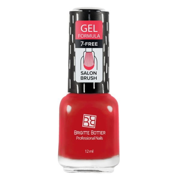 Лак для ногтей Brigitte Bottier Gel Formula, т. 42 клубнично-красный, 12 мл