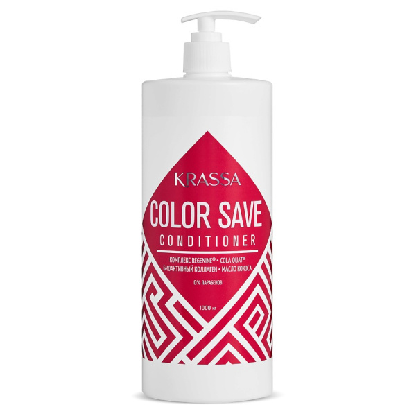Кондиционер для сохранения цвета окрашенных волос Krassa, 1000 мл