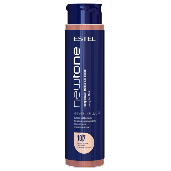 Тонирующая маска для волос Estel Haute Couture Newtone 10/7 светлый блондин коричневый, 400 мл