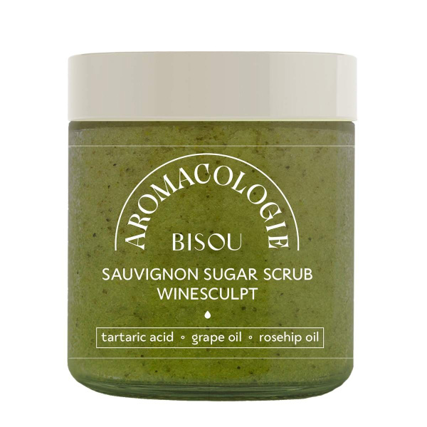 Скраб для тела виноградный с винной кислотой Bisou, 250 мл